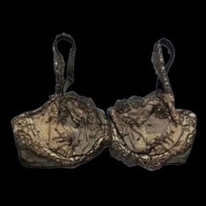 NWOT Victoria's Secret Unlined, Bejeweled Demi Bra